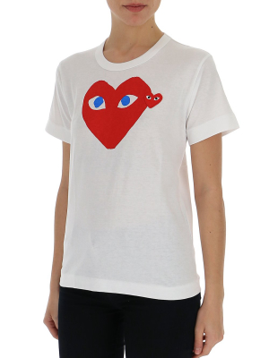 Comme Des Garçons Play Heart Logo Crewneck T-shirt