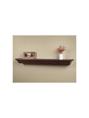 Mantels Direct Colton 72" Wood Mantel Shelf In Chocolate