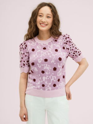 Begonia Jacquard Sweater