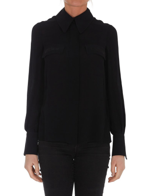 Elisabetta Franchi Logo Embroidered Shirt