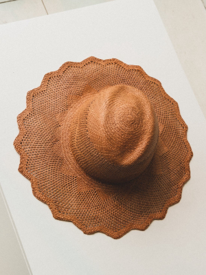Sakura Hat In Dark Brown Panama Straw By Brookes Boswell
