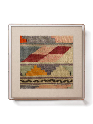 Shell Psychedelic Kilim - Mini Framed Print