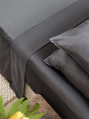 Bamboo Sateen Flat Sheet - Slate