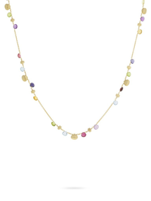 Marco Bicego® Paradise Collection 18k Yellow Gold And Mixed Gemstone Short Necklace
