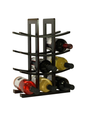 Oceanstar 12-bottle Bamboo Wine Rack