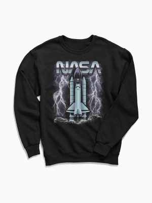 Nasa Lightning Strike Crew Neck Sweatshirt