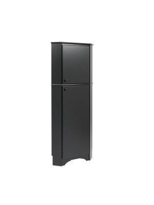 Elite Tall 2 Door Corner Storage Cabinet - Prepac