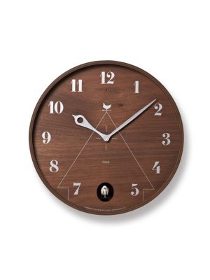 Pace Wall Clock In Brown