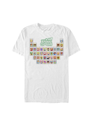 Men's Nintendo Animal Crossing Periodic Table T-shirt