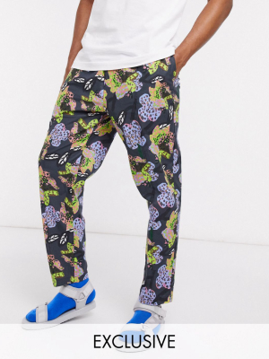 Asos Made In Kenya Tapered Floral Print Pants Two-piece