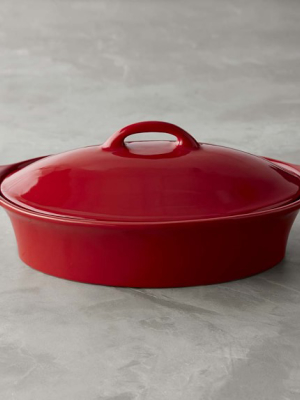 Williams Sonoma Essential Oval Baker With Lid