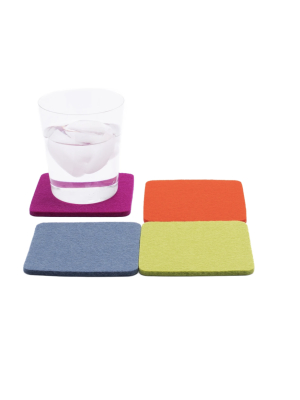 Bierfizl Square Felt Coaster 4 Pack - Paradise