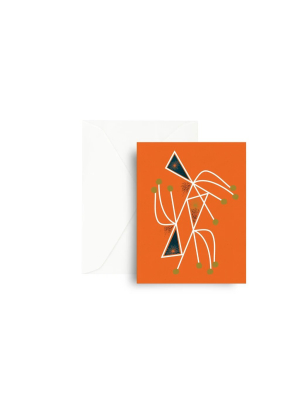 Mezzaluna Studio Greeting Card - Orange Mobile