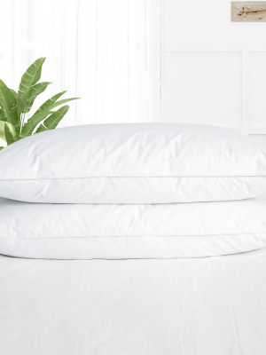 Puredown White Goose Down Bed Pillow
