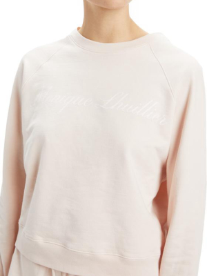 Blush Cropped Sweatshirt