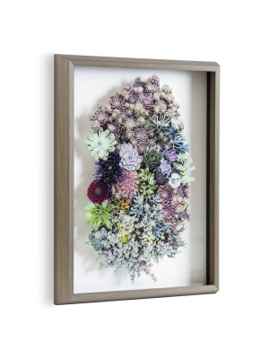 16" X 20" Blake Colony Framed Printed Glass By F2 Images Gray - Kate And Laurel