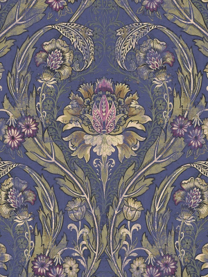 Morrissey Wallpaper In Plum From The Sanctuary Collection By Mayflower Wallpaper