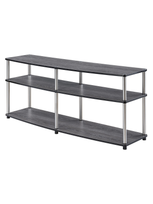 60" 3 Tier Tv Stand Weathered Gray - Breighton Home