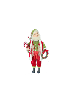 Kurt Adler 36" Kringle Klaus Elf With Wreath