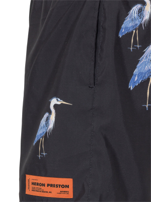 Heron Preston Heron Print Swim Shorts