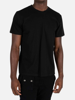 Fitted V-neck Tee