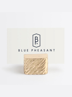 Blue Pheasant Zachary Cardholder (set Of 4) - Gold