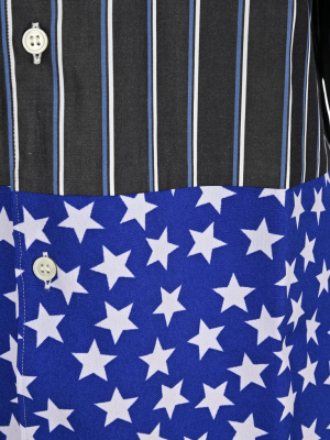 Comme Des Garçons Homme Plus Striped Star Shirt