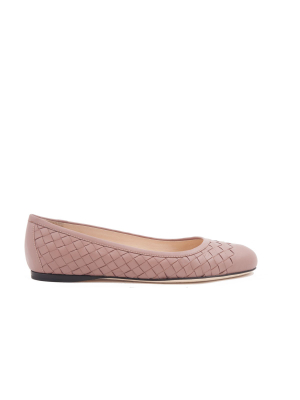 Bottega Veneta Peggy Intrecciato Ballerina Flats