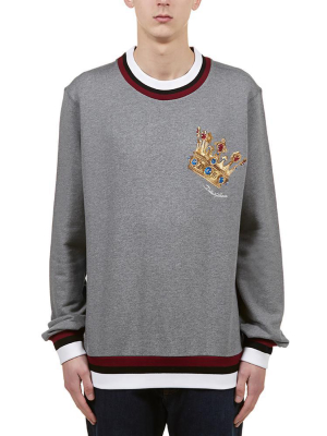 Dolce & Gabbana Logo Embroidered Sweater