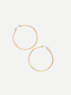 Antique-gold Hoop Earrings