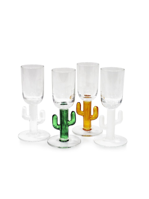 Cabo Cactus Shot Glass - Set Of 4