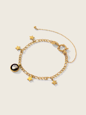 The Lunar Mae Anklet In Gold