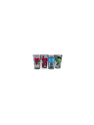 Just Funky Power Puff Girls 4 Pack Set Pint Glass