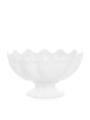 Large Ceramic Scallop Bowl