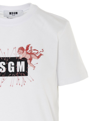 Msgm Cupid Logo T-shirt