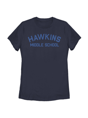 Women's Stranger Things Hawkins Middle School T-shirt