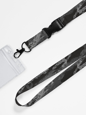 Grunge Gray Camo Lanyard