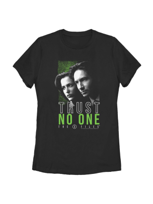 Women's The X-files Trust No One Glow T-shirt