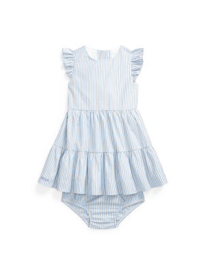 Striped Tiered Dress & Bloomer