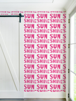 Sunshine Pop Pink Wallpaper