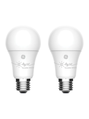 C By Ge C-tunable White Smart Bulb, A19 2 Pack