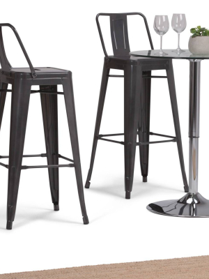 Set Of 2 30" Josephine Metal Barstools - Wyndenhall