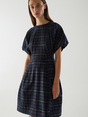 Checked Wool Dress