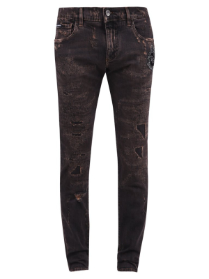 Dolce & Gabbana Distressed Skinny Jeans