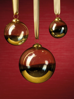 Ombre Luster Ornament - Gold