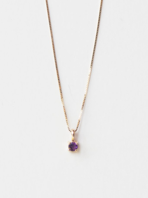 Element Necklace In Amethyst