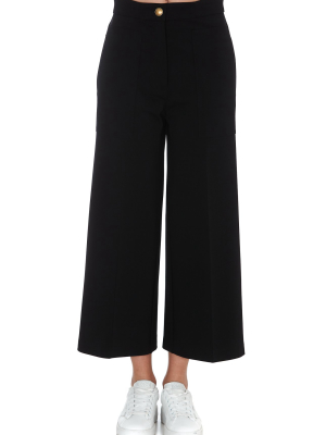 Pinko Wide-leg Cropped Trousers