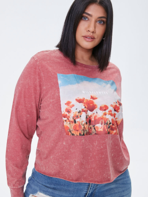 Plus Size Wildflowers Top