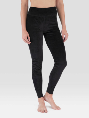 Wander By Hottotties Women's Velour Leggings - Black