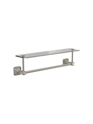 Franklin Brass Nap10 Napier 20-3/8" Towel Rack With Integrated Towel Bar - Satin Nickel